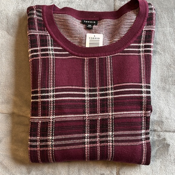 Plaid Torrid Sweater - Picture 4 of 4
